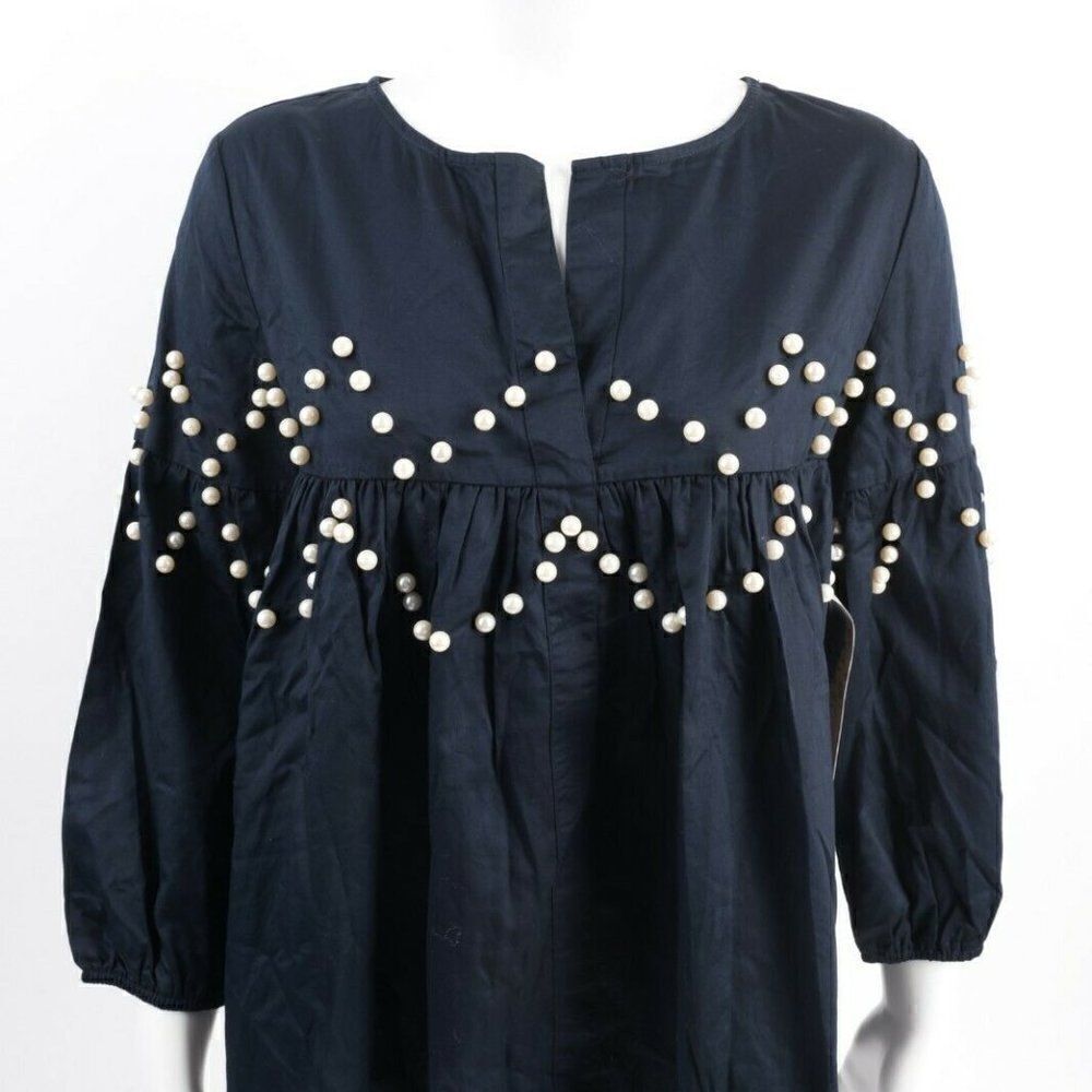 Romeo & Juliet Couture Pearl Blouse Shirt Top S